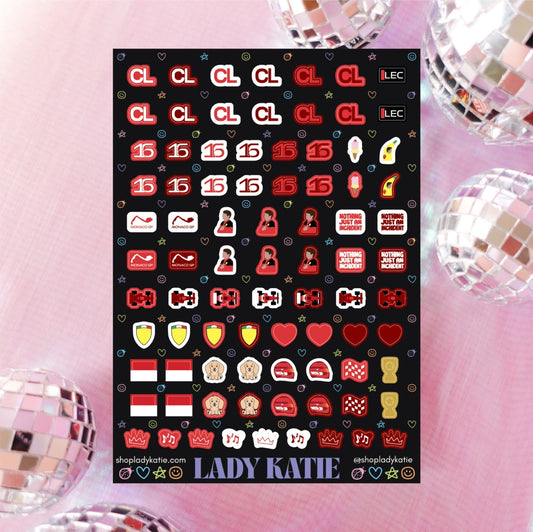 lord perceval - charles leclerc nail stickers
