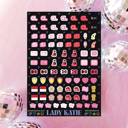 lord perceval - charles leclerc nail stickers
