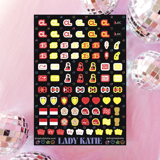 lord perceval - charles leclerc nail stickers