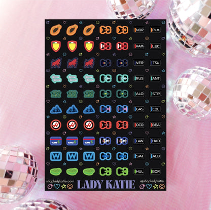 constructors championship - nail stickers