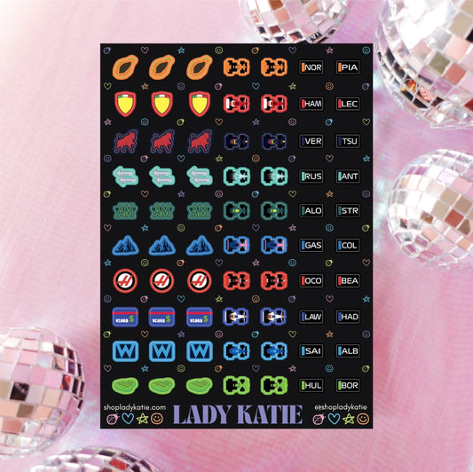 constructors championship - nail stickers