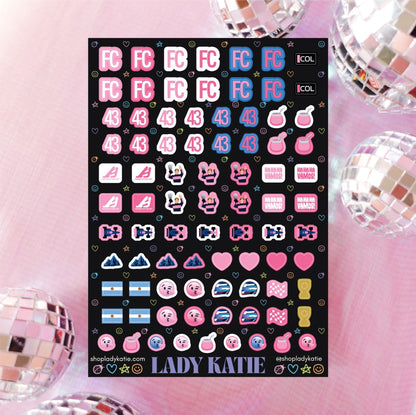 franco colapinto nail stickers