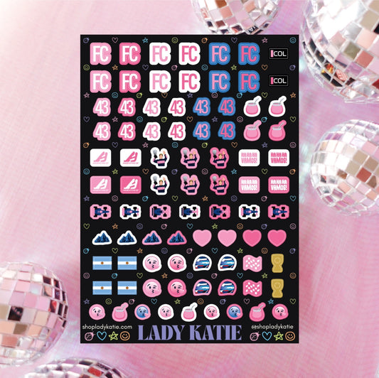 franco colapinto nail stickers
