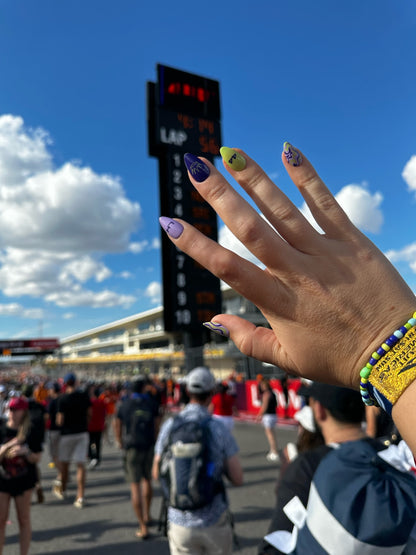 7x champion - lewis hamilton press-on nails