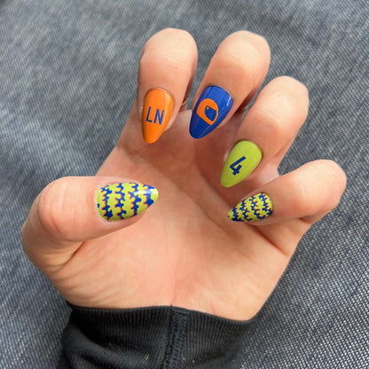 it's friday then - lando norris press-on nails