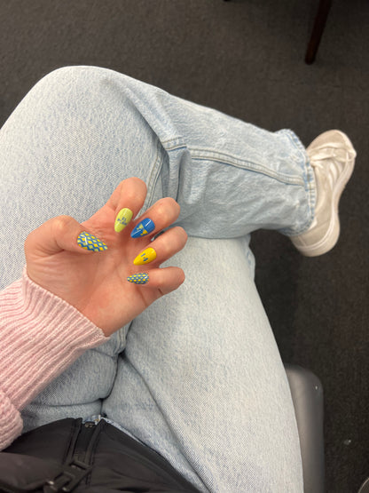 a man, not a boy - fernando alonso press-on nails