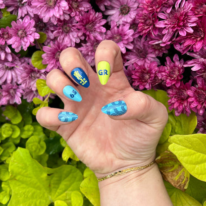 so british it hurts - george russell press-on nails