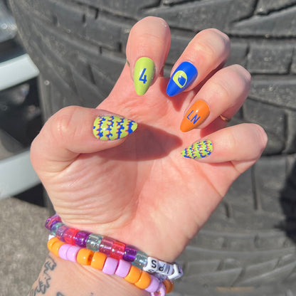 it's friday then - lando norris press-on nails