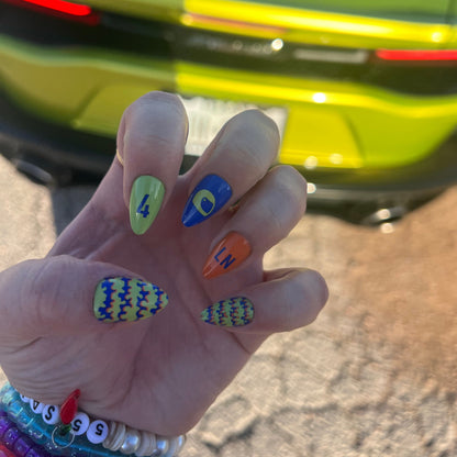 it's friday then - lando norris press-on nails