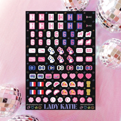 six sir - isack hadjar nail stickers