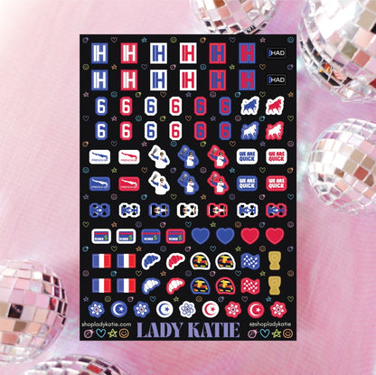 six sir - isack hadjar nail stickers