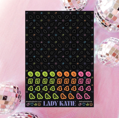 lando blobs - lando norris nail stickers