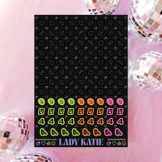 lando blobs - lando norris nail stickers