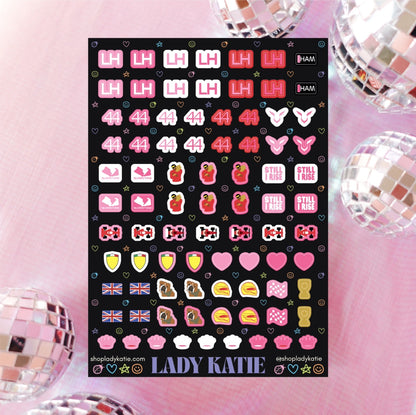 greatest of all time - lewis hamilton nail stickers