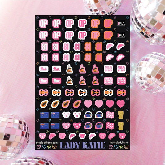 mama's boy - oscar piastri nail stickers