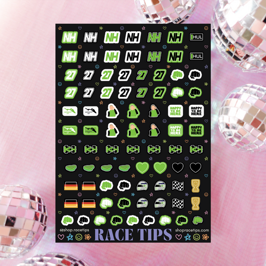 the hulk - nico hulkenberg nail stickers