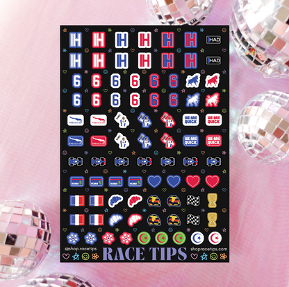 six sir - isack hadjar nail stickers