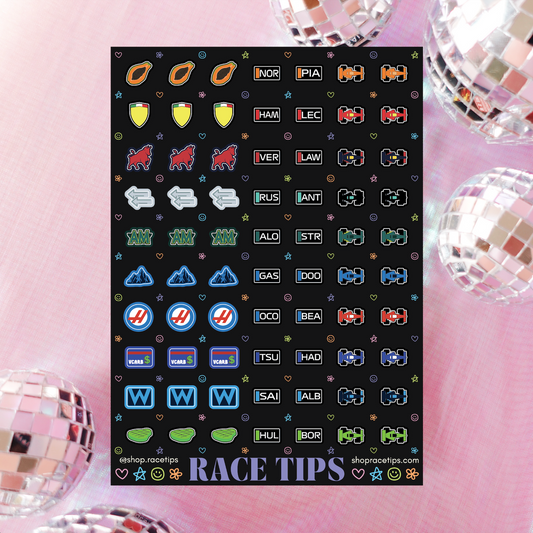 constructors championship - nail stickers