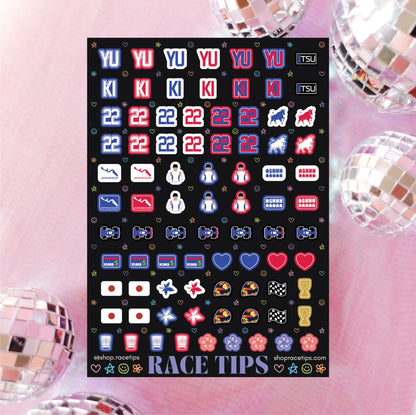 yes, chef - yuki tsunoda nail stickers