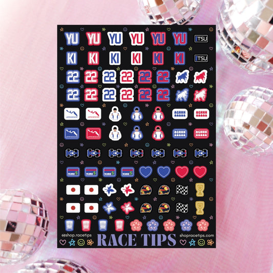 yes, chef - yuki tsunoda nail stickers