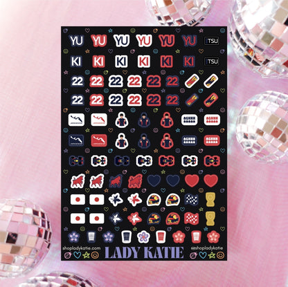 yes, chef - yuki tsunoda nail stickers