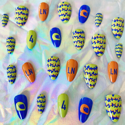 it's friday then - lando norris press-on nails